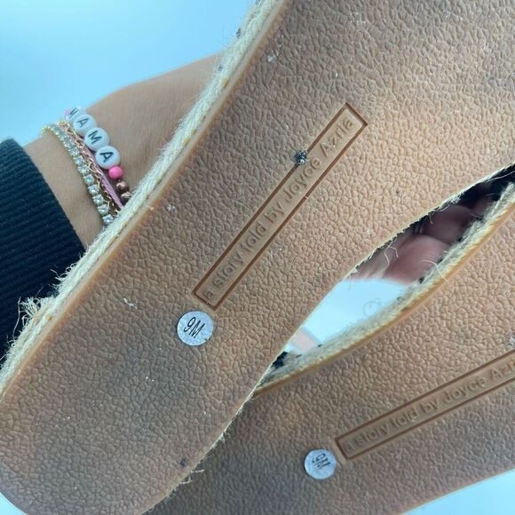Avec Les Filles Women’s Black Genevie Open Toe Slingback Espadrille Sandals Sz 9 - Picture 11 of 14